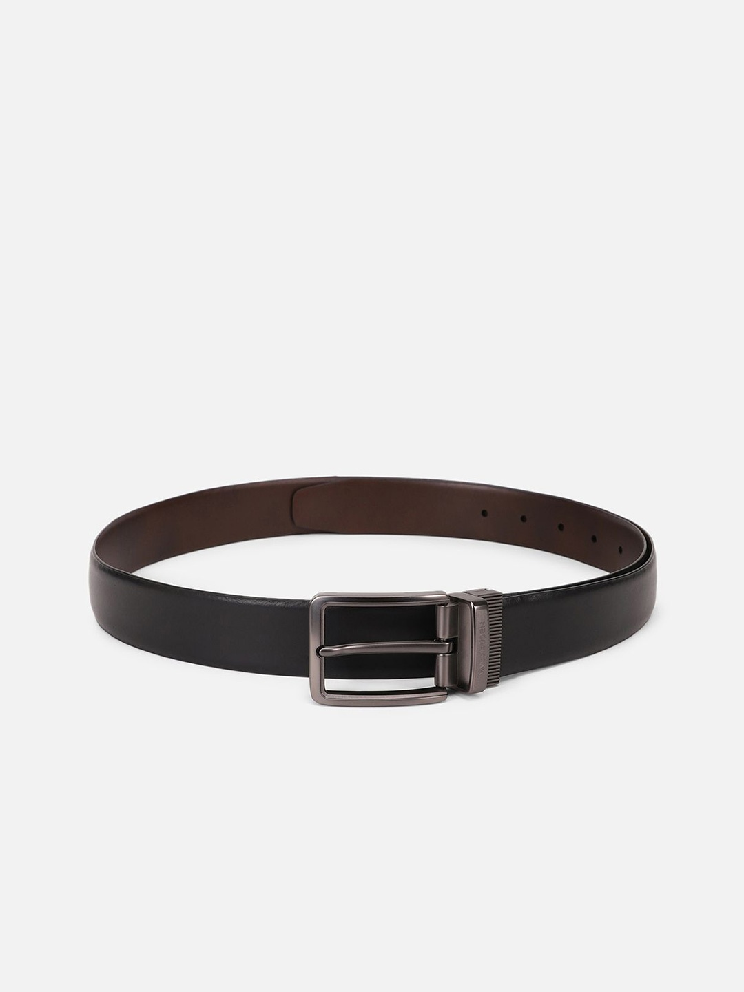 

Van Heusen Men Textured Leather Formal Belt, Black
