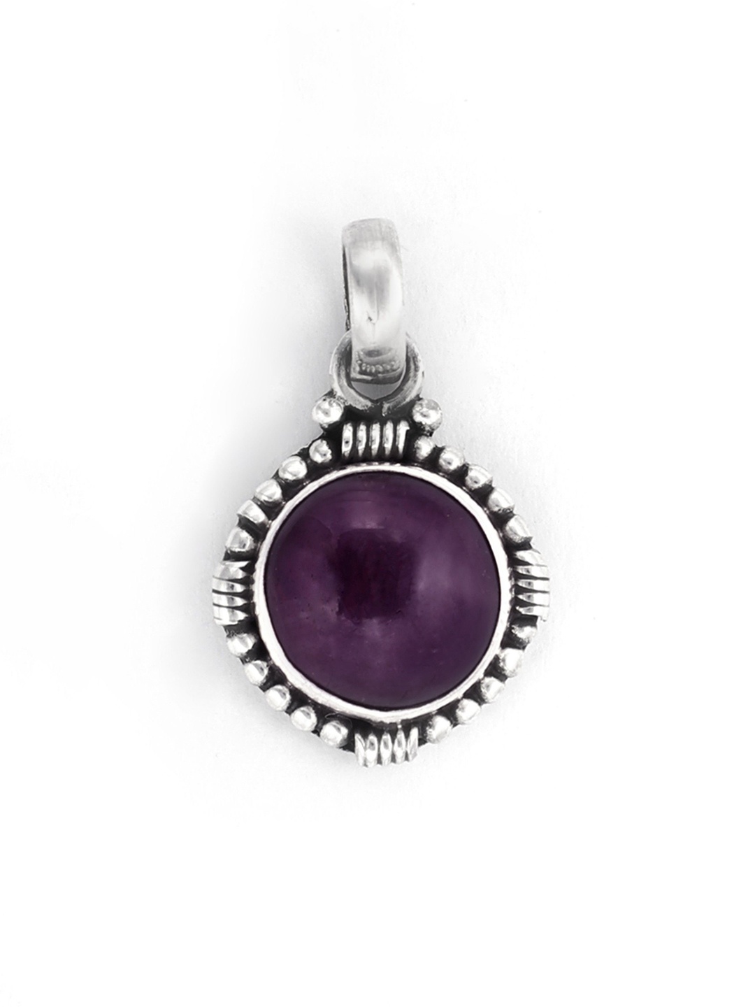 

Exotic India Amethyst Gemstone Designer Sterling Silver Pendant