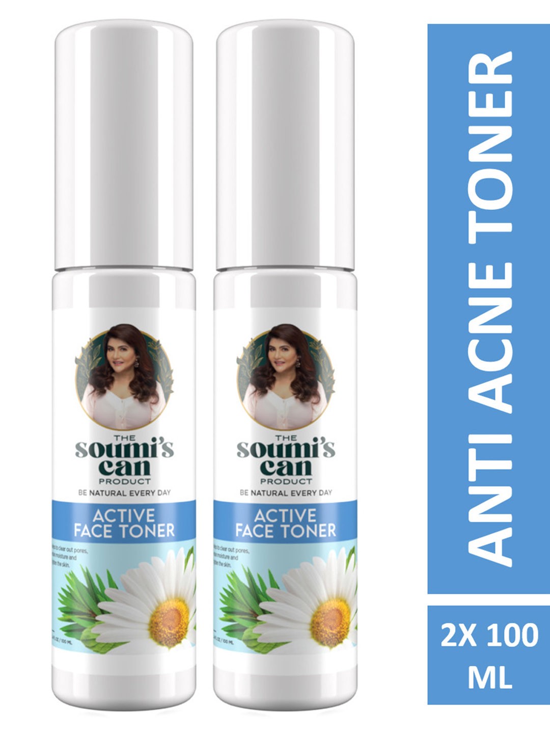 

THE SOUMI'S CAN PRODUCT Set Of 2 Active Face Toner - 100ml Each, Transparent