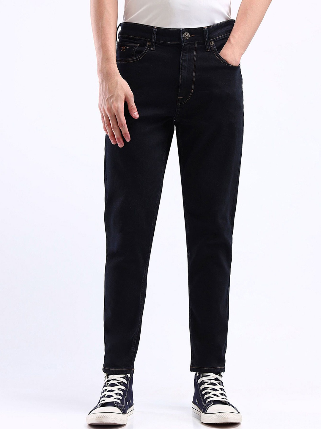 

Flying Machine Men Tapered Fit Mid-Rise Stretchable Jeans, Blue