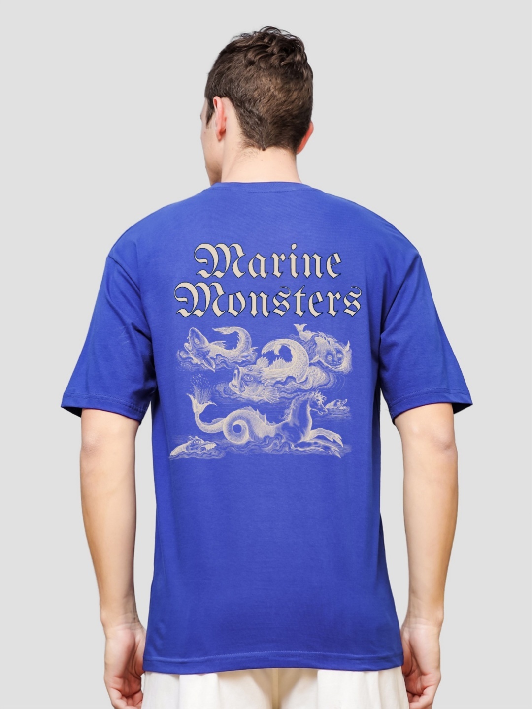 

ADRO Men Printed T-shirt, Blue