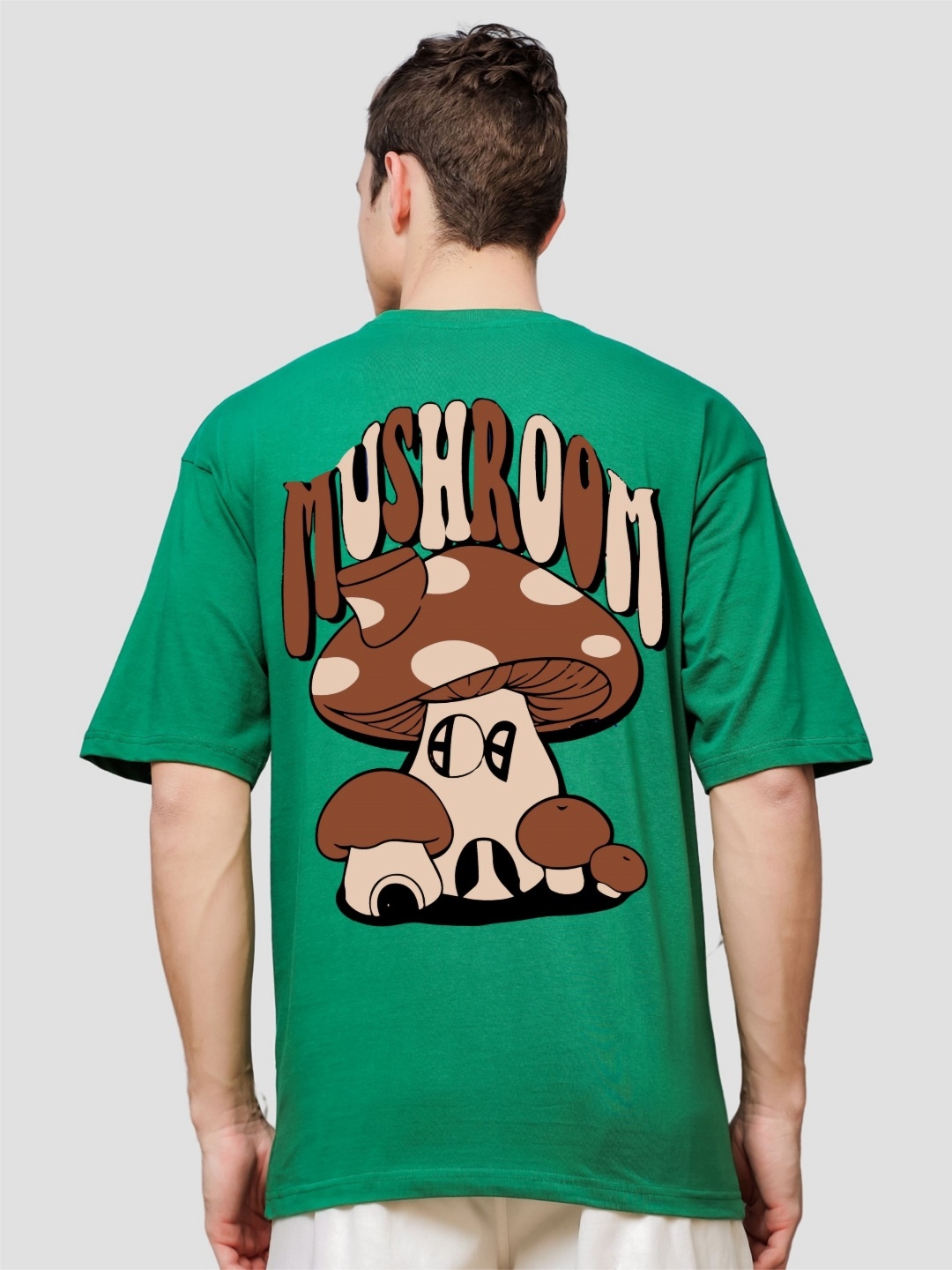 

ADRO Men Typography Printed Applique T-shirt, Green