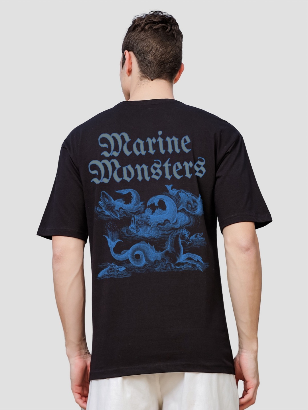 

ADRO Men Printed T-shirt, Black