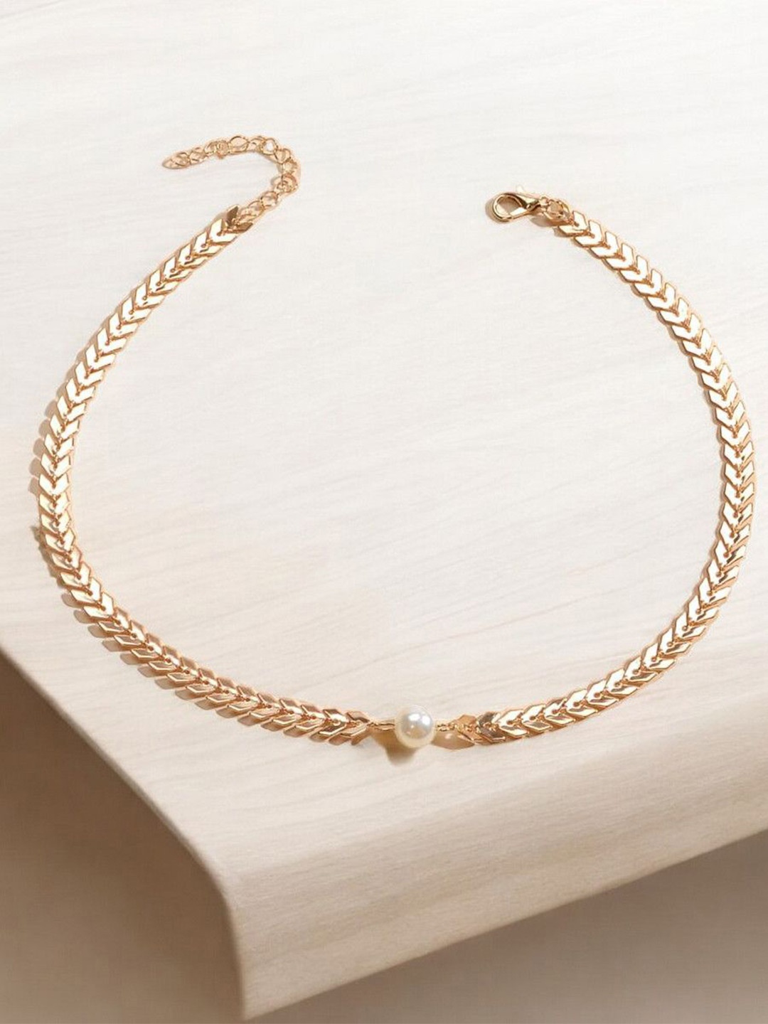 

fabula Pearls Minimal Necklace, Gold