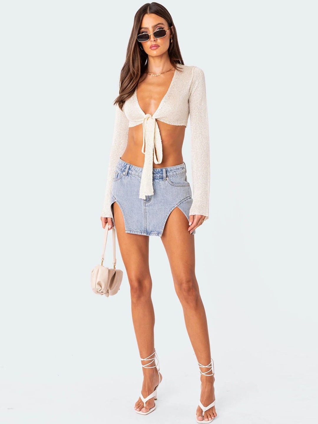 

StyleCast Print Top, White