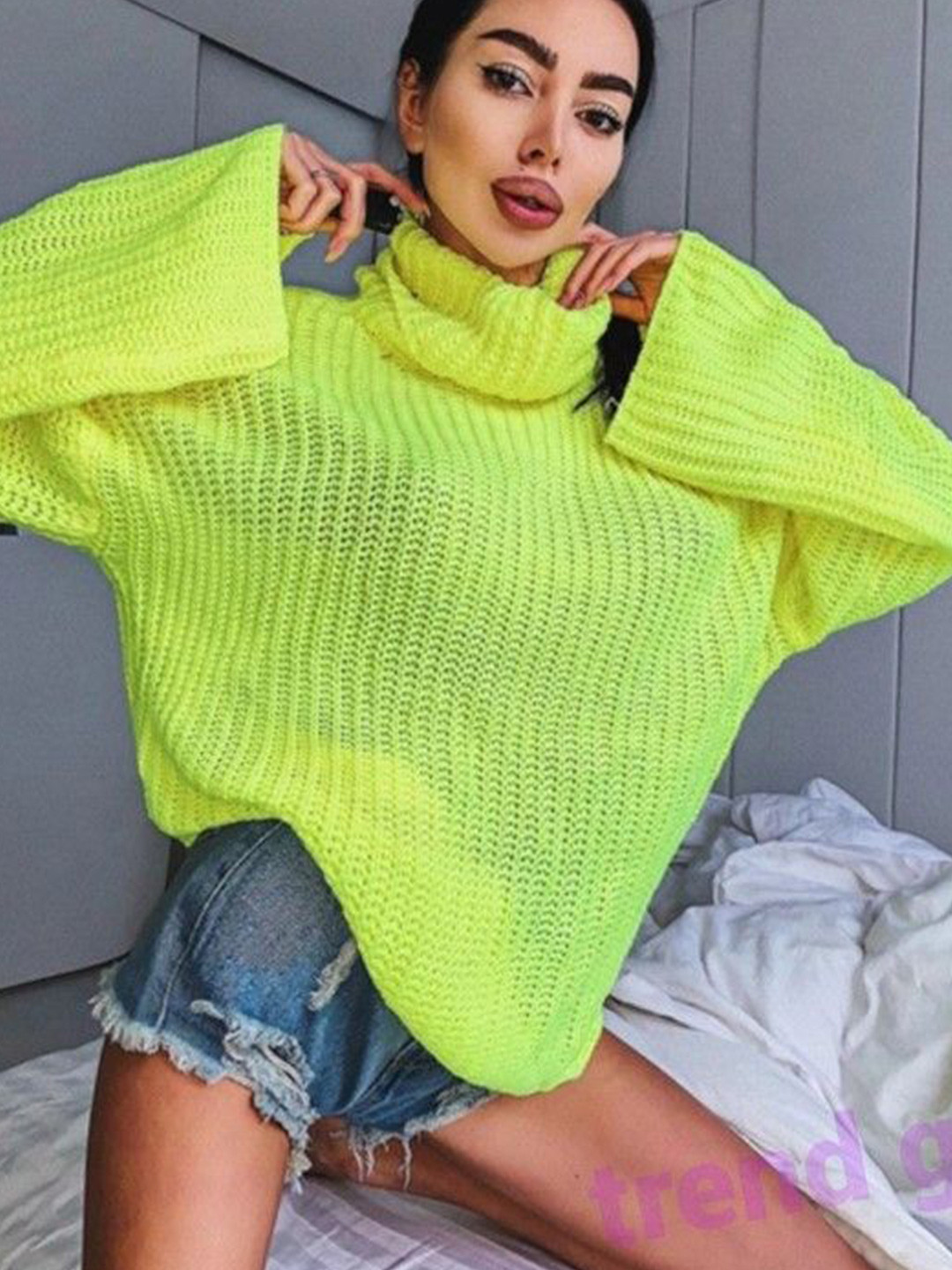 

StyleCast Striped Kimono Sleeve Top, Green