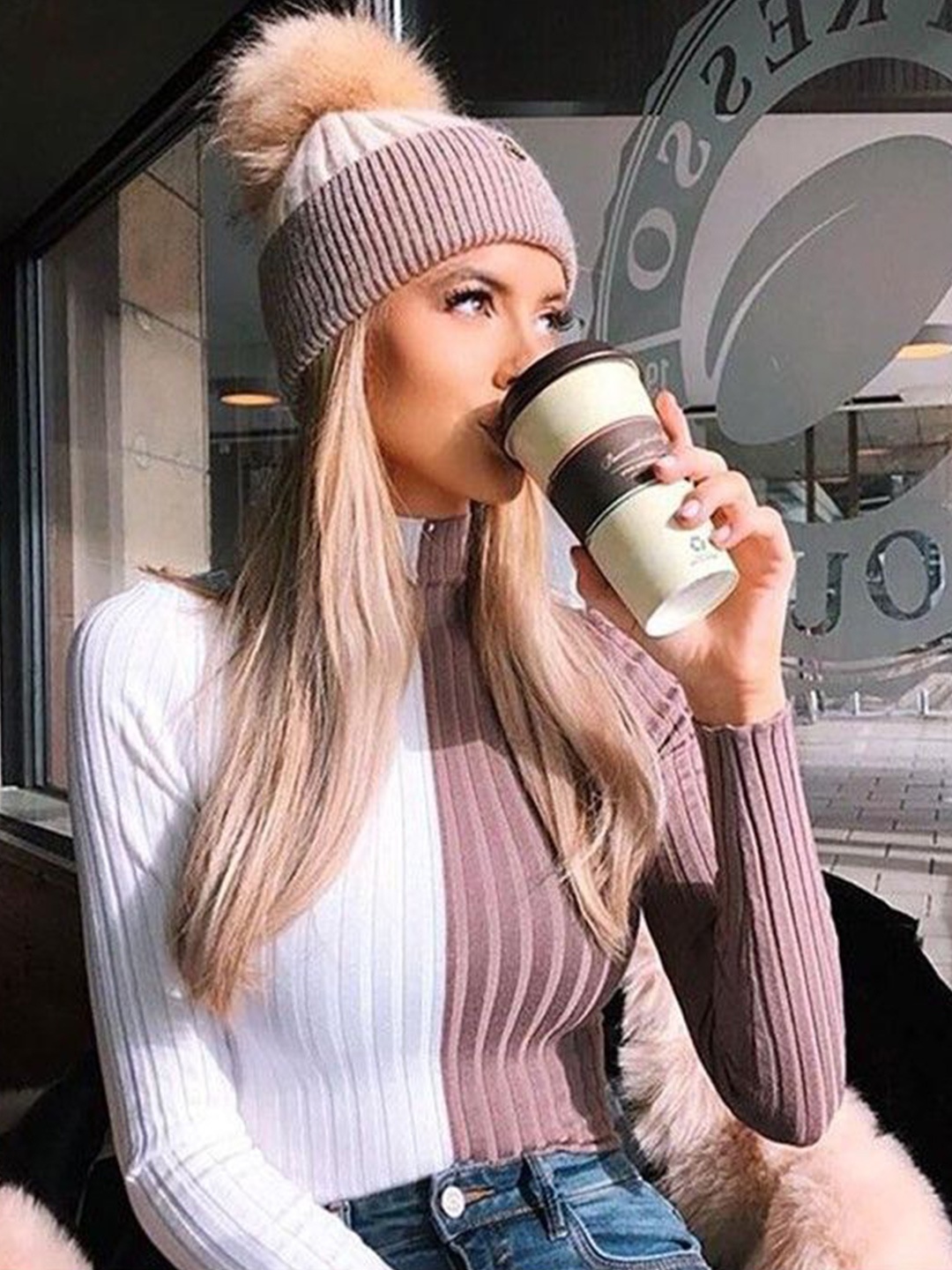 

StyleCast Striped Top, White