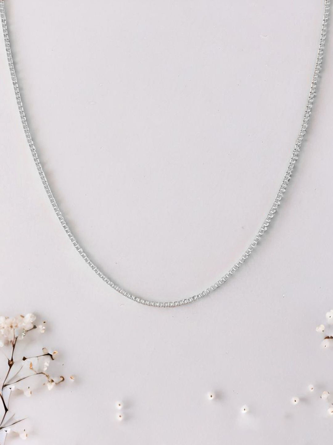 

Zavya Men 925 Sterling Silver Rhodium-Plated Chain