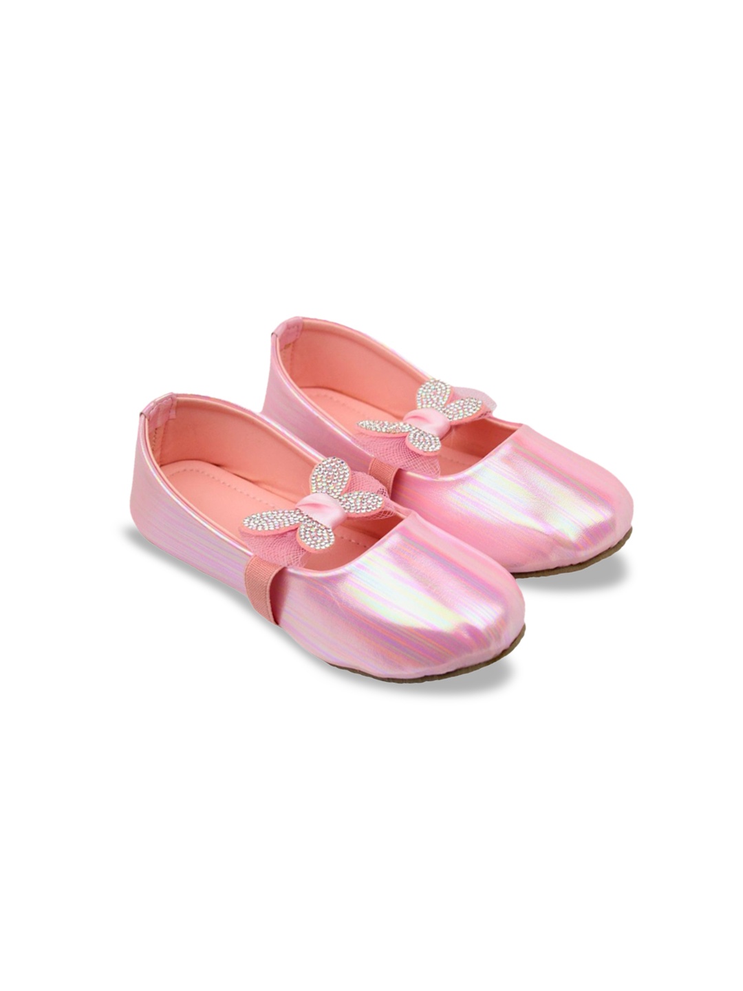 

BAESD Girls Embellished Slip On Ballerinas Flats, Pink