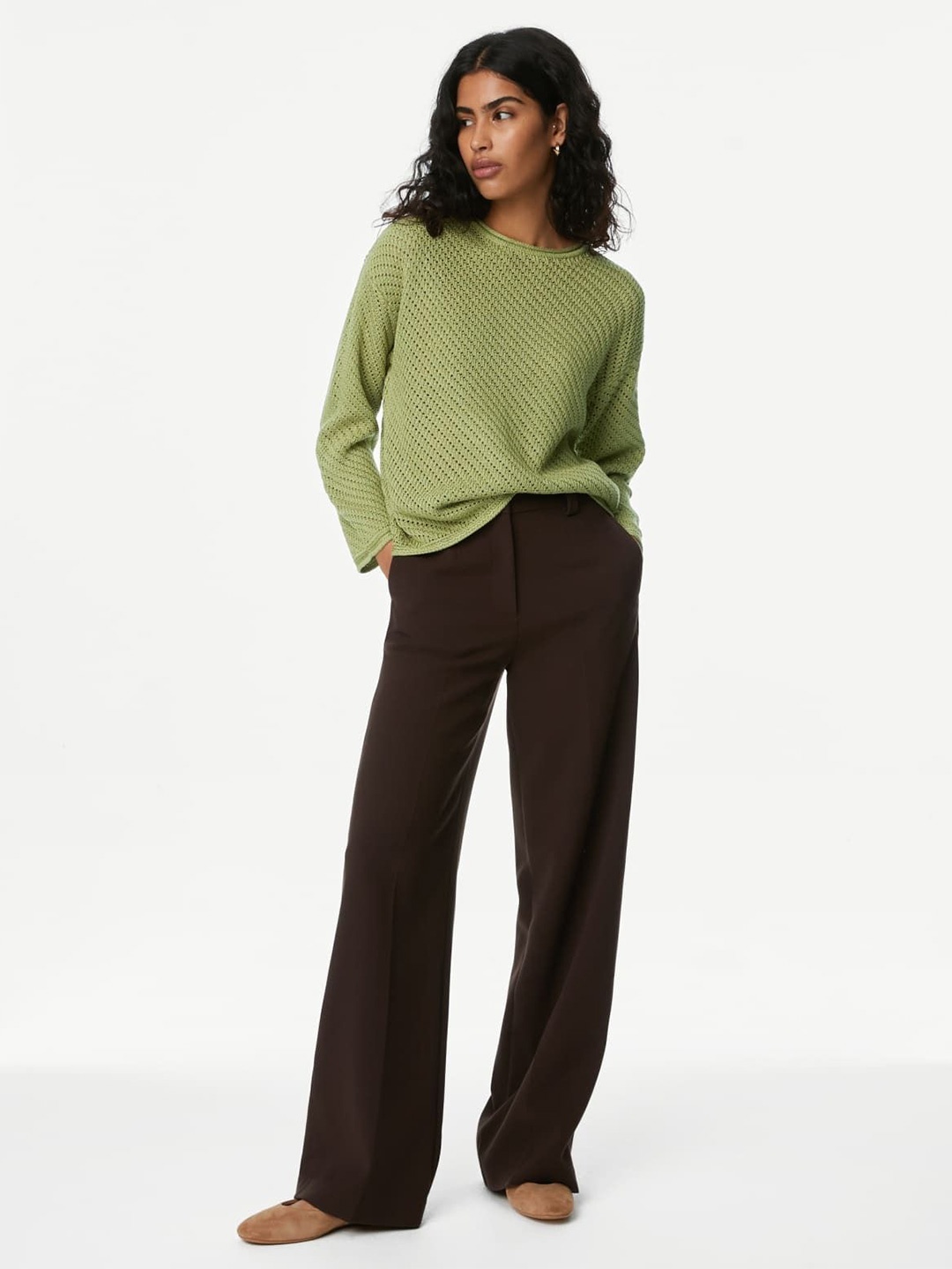 

Marks & Spencer Women Pullover, Green