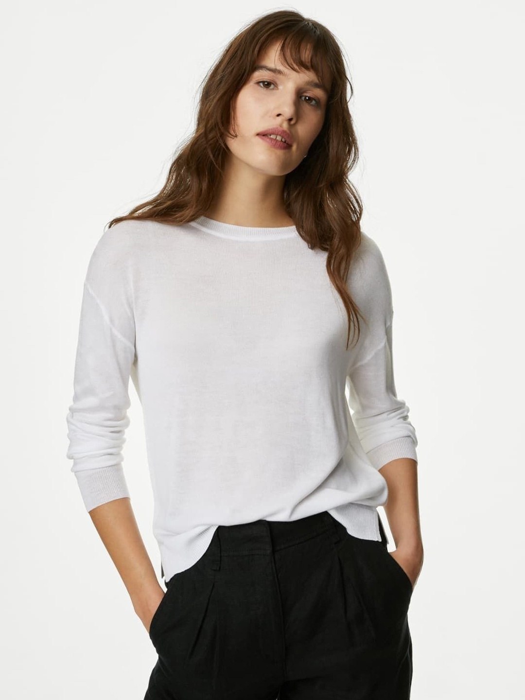 

Marks & Spencer Women Pullover, White