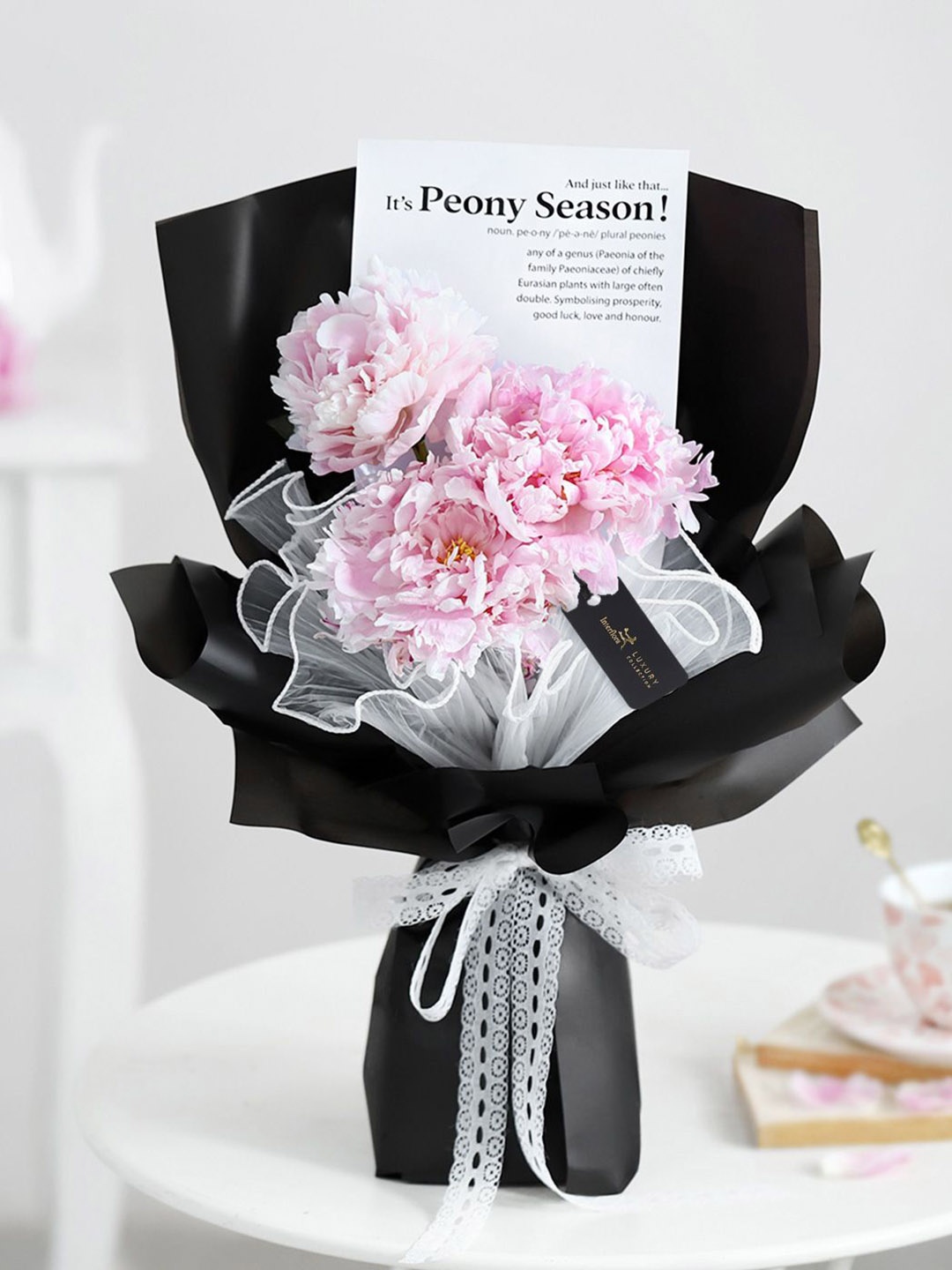 

Interflora Peony Perfection Fresh Flowers Bouquet, Multi