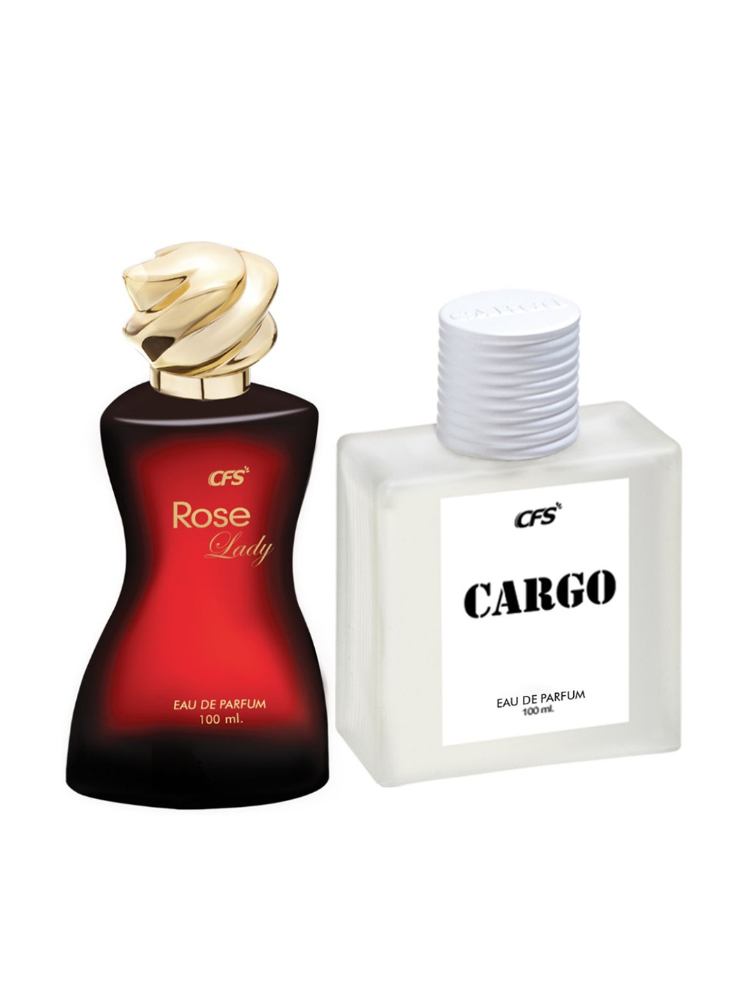 

CFS Cargo White Eau De Perfume & Rose Lady Long lasting Perfume - 100ml Each