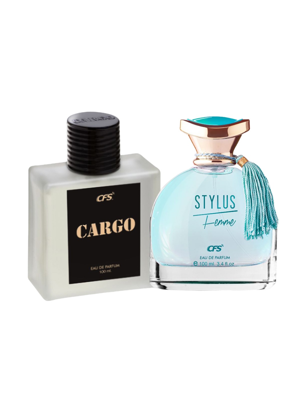 

CFS Cargo Black & Stylus Blue Set Of 2 Long Lasting Eau De Parfum - 100ml Each