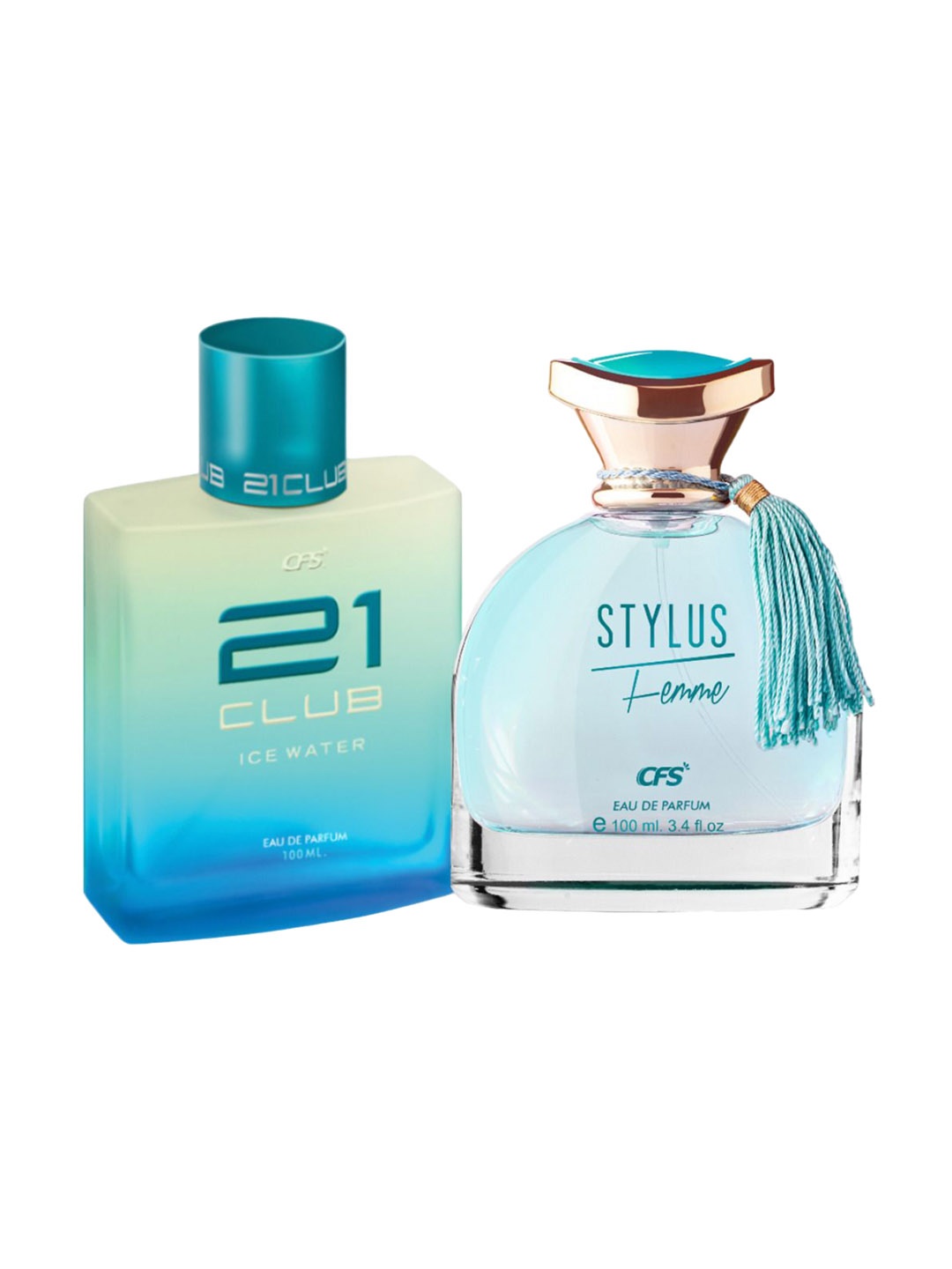 

CFS Ice Water & Stylus Blue Set Of 2 Long Lasting Eau De Parfum - 100ml Each