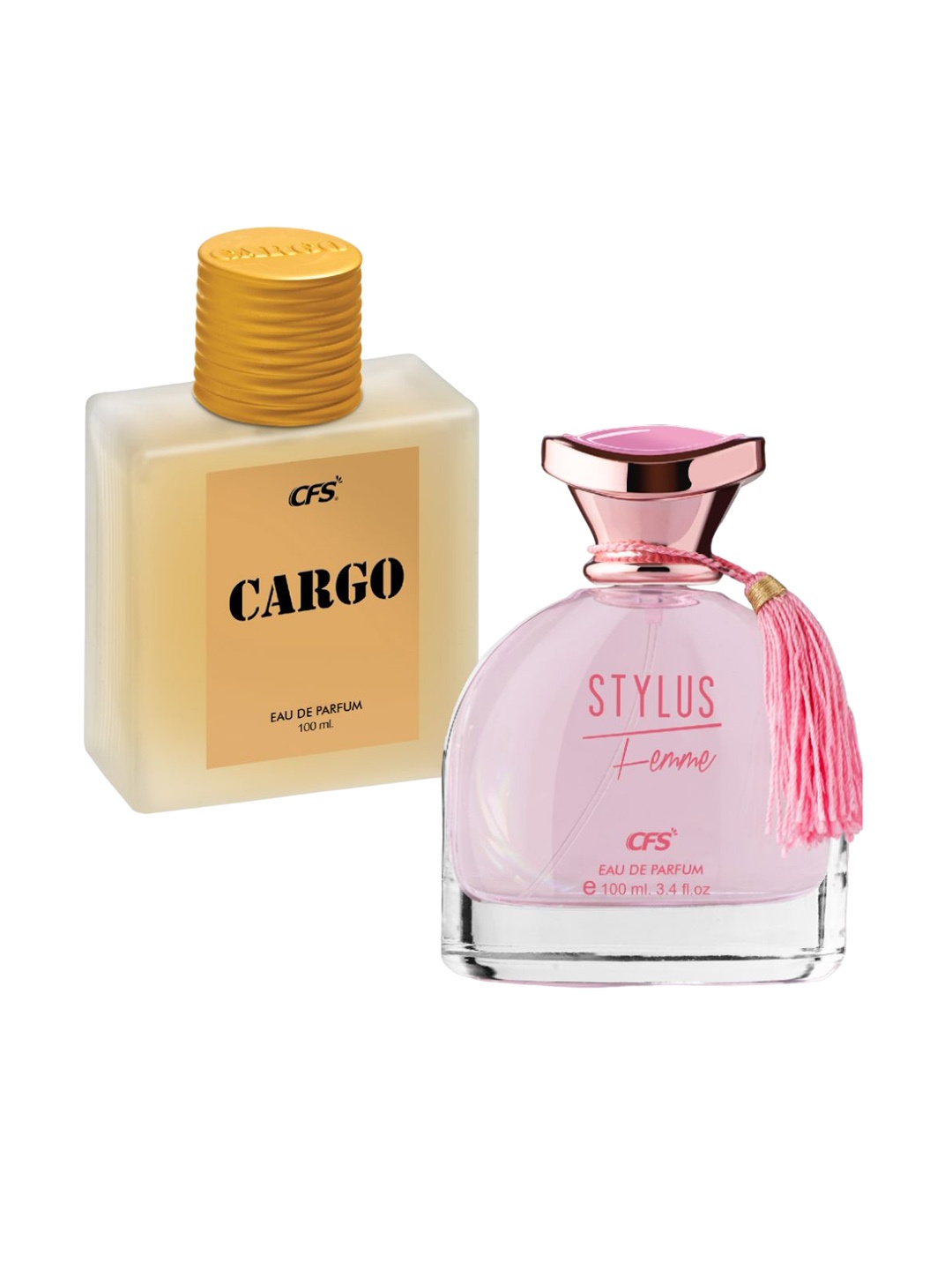 

CFS Set Of Cargo & Stylus Femme EDP - 100ml each, Pink