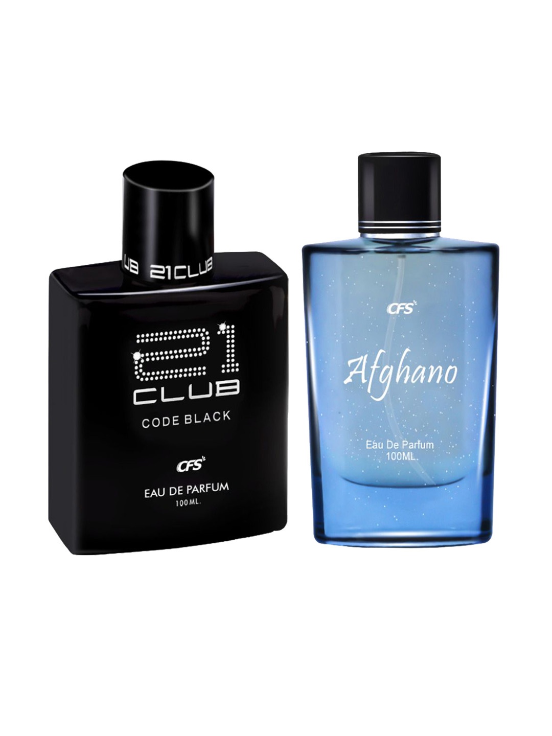 

CFS 21 Club & Afghano Set Of 2 EDP - 100ml each, Black