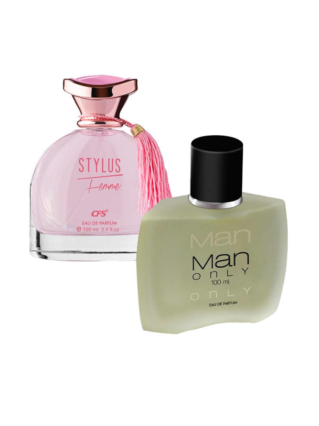 

CFS Set Of Stylus & Man Only Long Lasting Eau De Parfum - 100ml Each, Pink