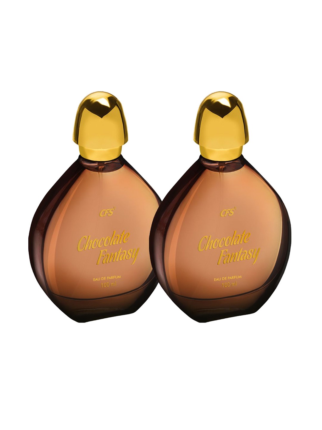 

CFS Set of 2 Chocolate Fantasy Long Lasting Eau De Parfum - 100 ml each, Brown