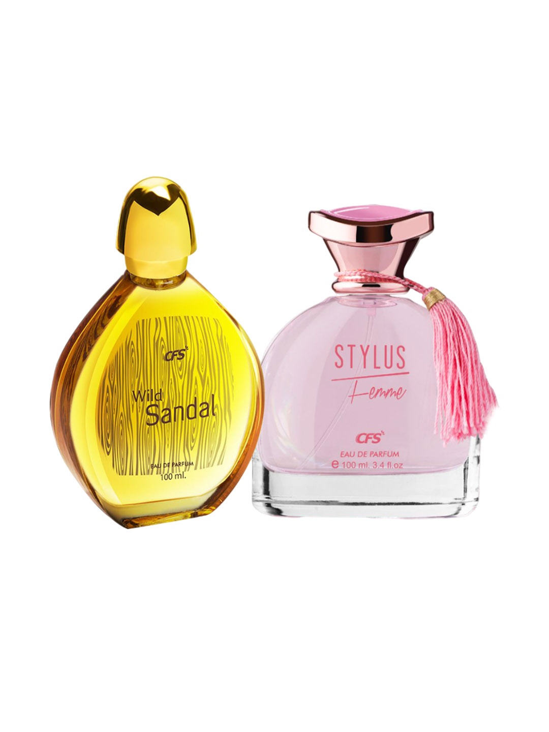 

CFS Set of Wild Sandal & Stylus Pink Long Lasting Eau De Parfum - 100 ml each