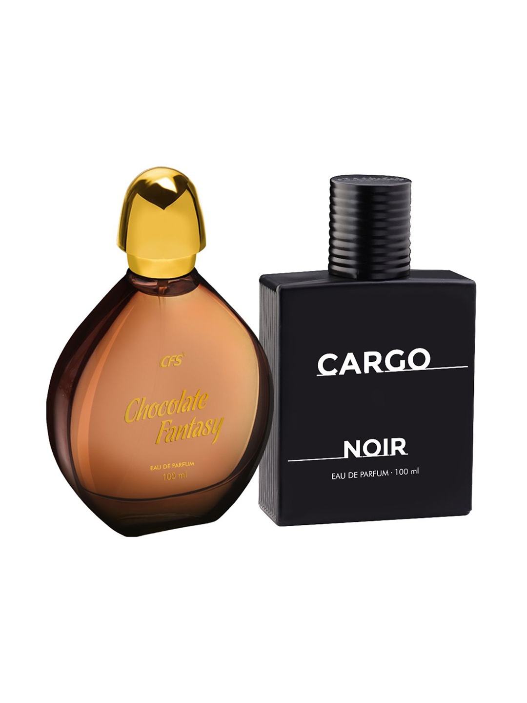 

CFS Set Of 2 Chocolate Fantasy & Cargo Noir Long Lasting Eau De Parfum - 100ml Each, Brown