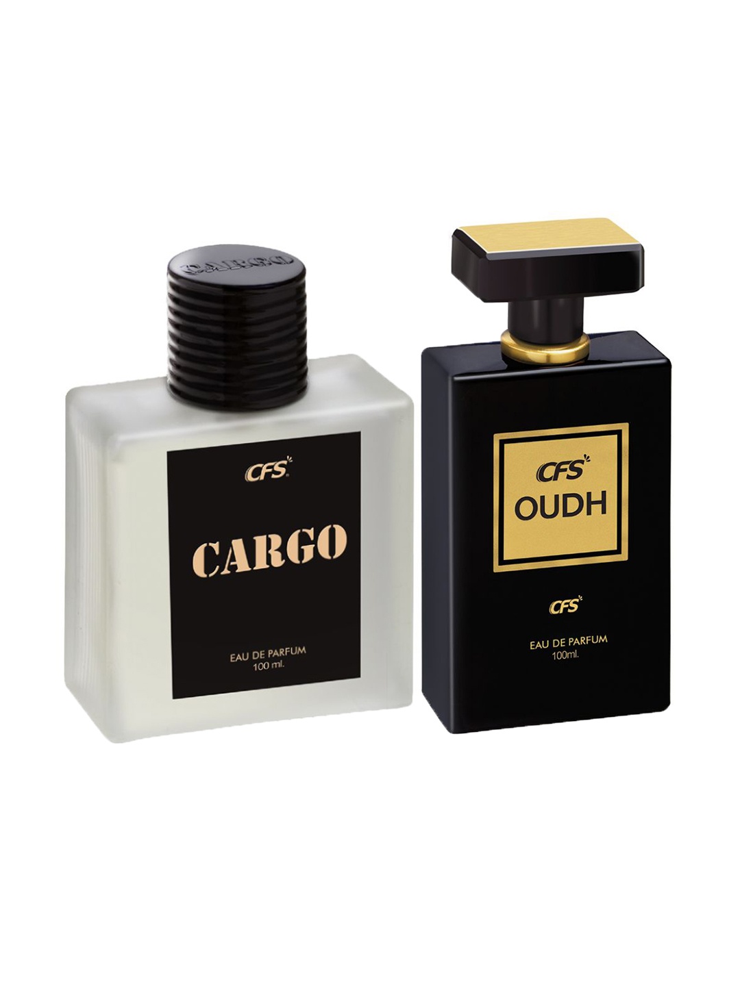 

CFS Set of Cargo Black & Oudh Black Long Lasting Eau De Parfum - 100 ml each