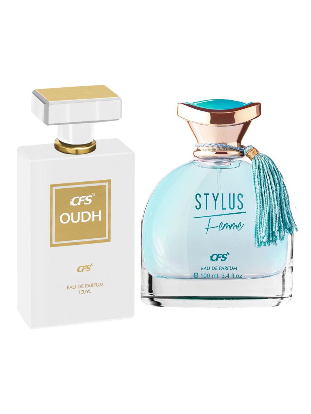 

CFS Oudh White & Stylus Blue Set Of 2 Long Lasting Eau De Parfum - 100ml Each