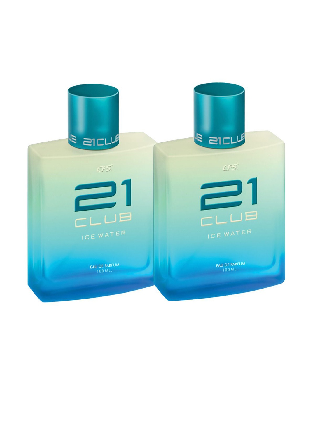 

CFS Ice Water Set Of 2 Long Lasting Eau De Parfum - 100ml Each, Blue