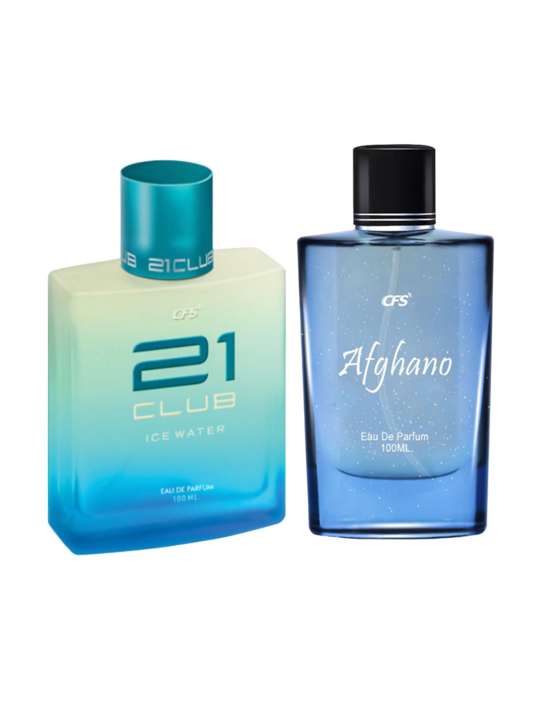 

CFS Ice Water & Afghano Set Of 2 Long Lasting Eau De Parfum - 100ml Each, Blue