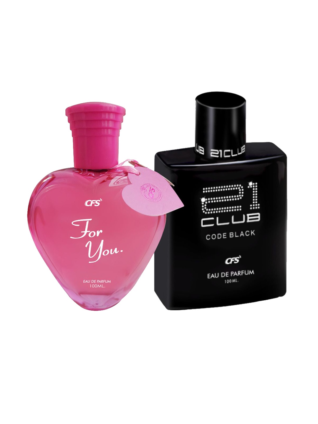 

CFS Set of For You & Code Black 21 Club Long Lasting Eau De Parfum - 100 ml each