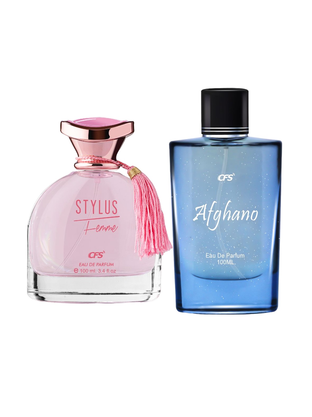 

CFS Set Of Afghano & Stylus Long Lasting Eau De Parfum - 100ml Each, Pink