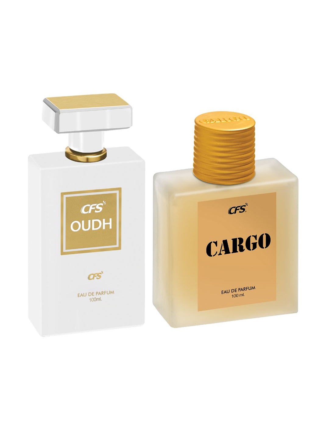 

CFS Set Of 2 Oudh White Eau De Perfume & Cargo Khaki Long lasting Perfume - 100ml Each