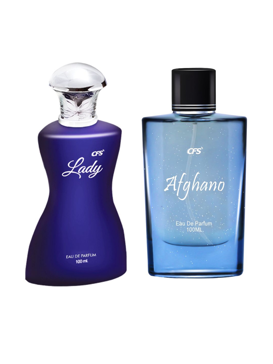 

CFS Set Of 2 Lady Eau De Perfume & Afghano Long lasting Perfume - 100ml Each, Blue