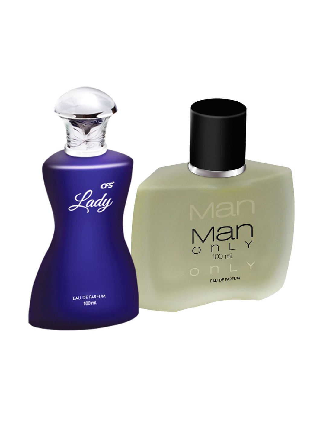 

CFS Set Of 2 Lady Eau De Parfum & Man Only Eau De Parfum - 100ml Each, Blue