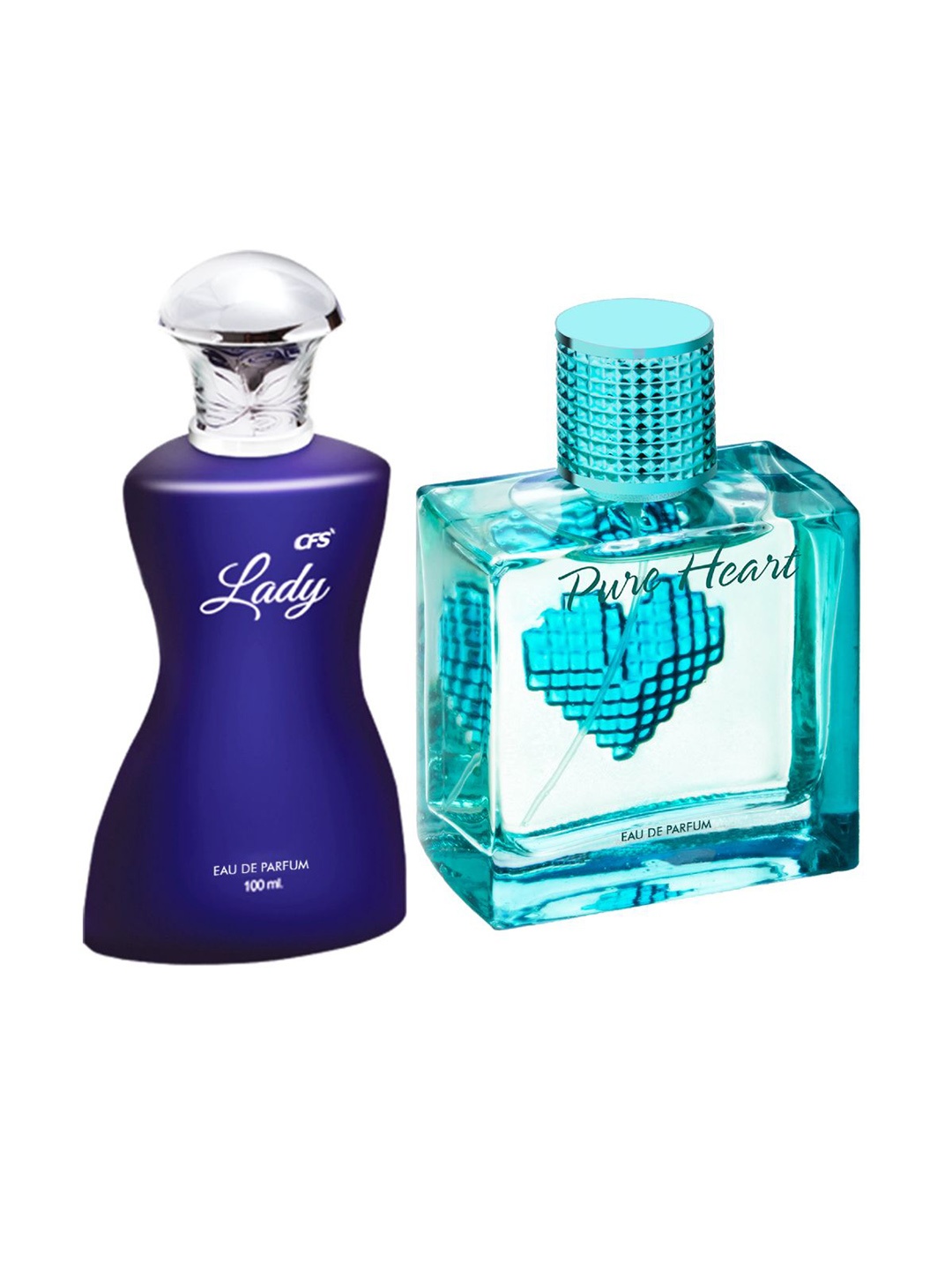 

CFS Set Of 2 Lady Eau De Perfume & Pure Heart Blue Long Lasting Perfume - 100ml Each