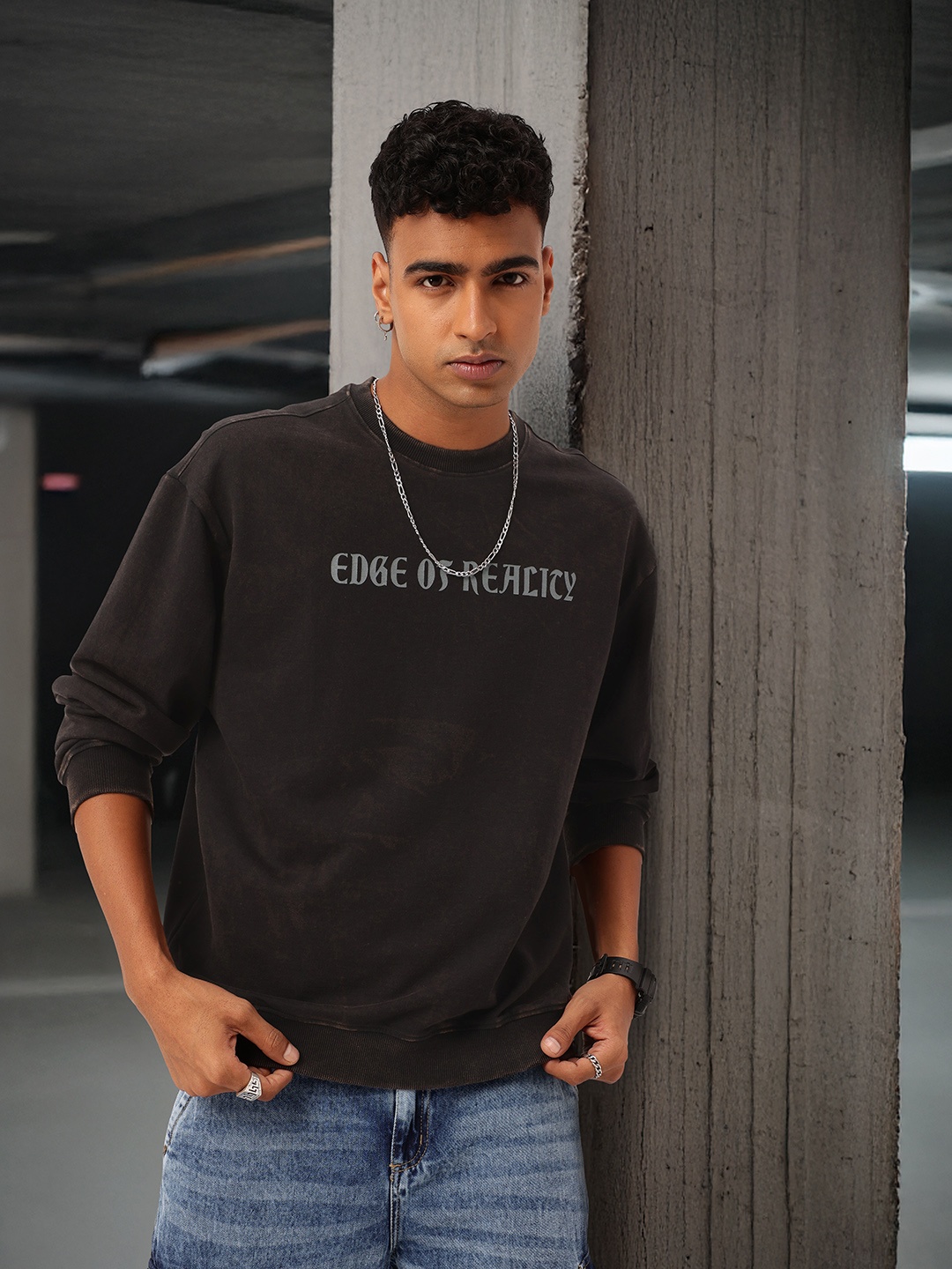 

Kook N Keech The Grunge Street Style Printed Sweatshirt, Black