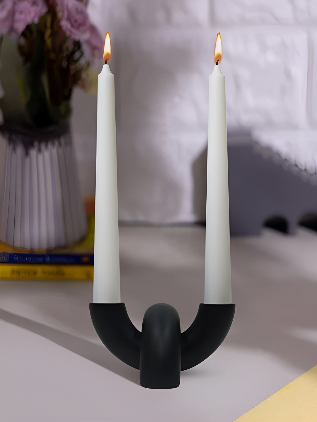 

Metalsmith Black Candle Holder