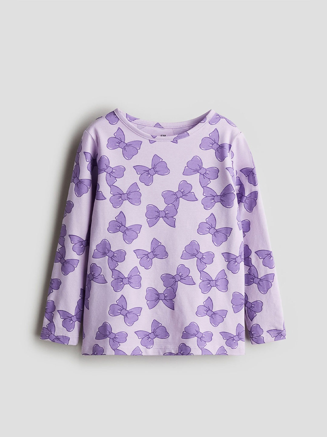 

H&M Girls Printed Jersey Top, Purple