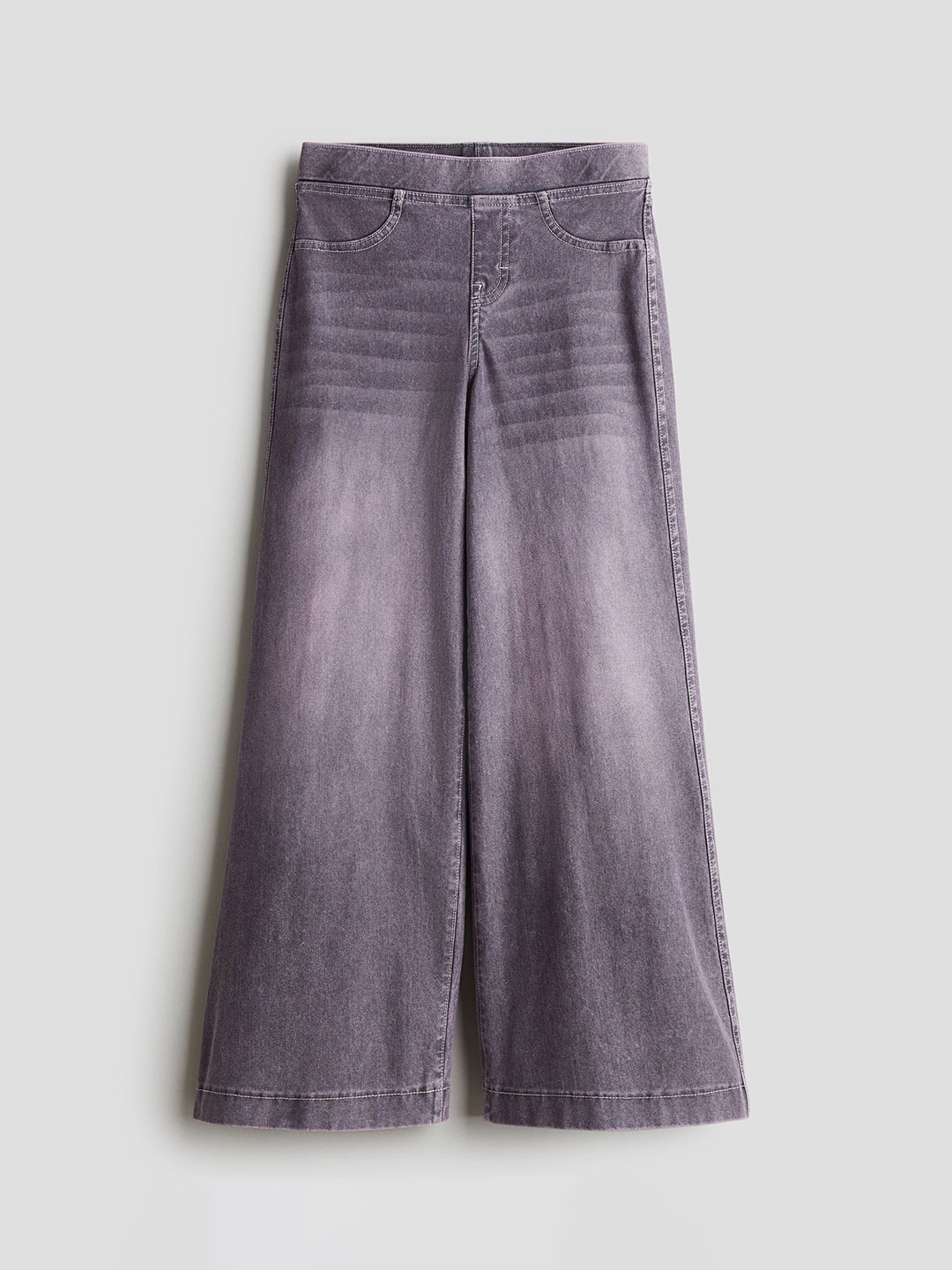 

H&M Girls Wide Bootcut Trousers, Grey