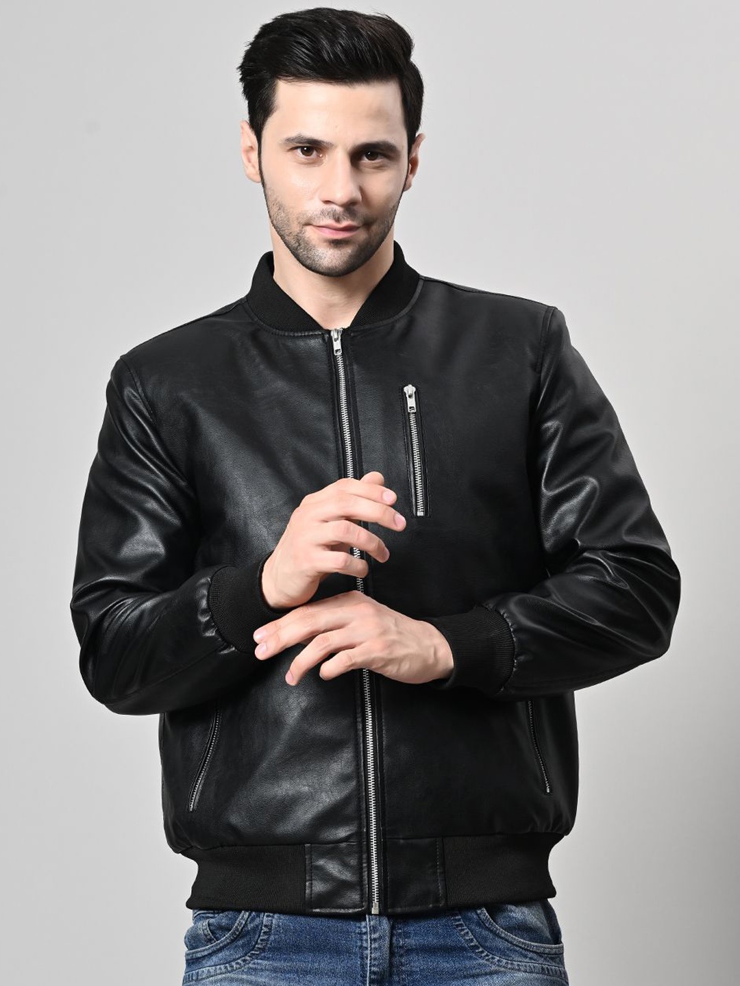 

TBOJ Men Lightweight Bomber Jacket, Black
