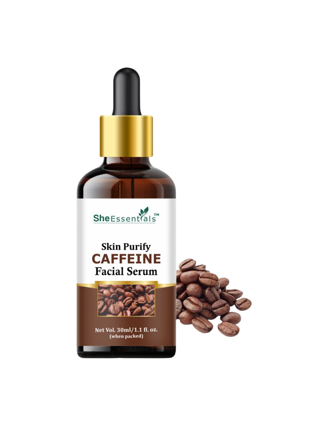

She Essentials Caffeine Skin Purify Face Serum -30ml, Transparent