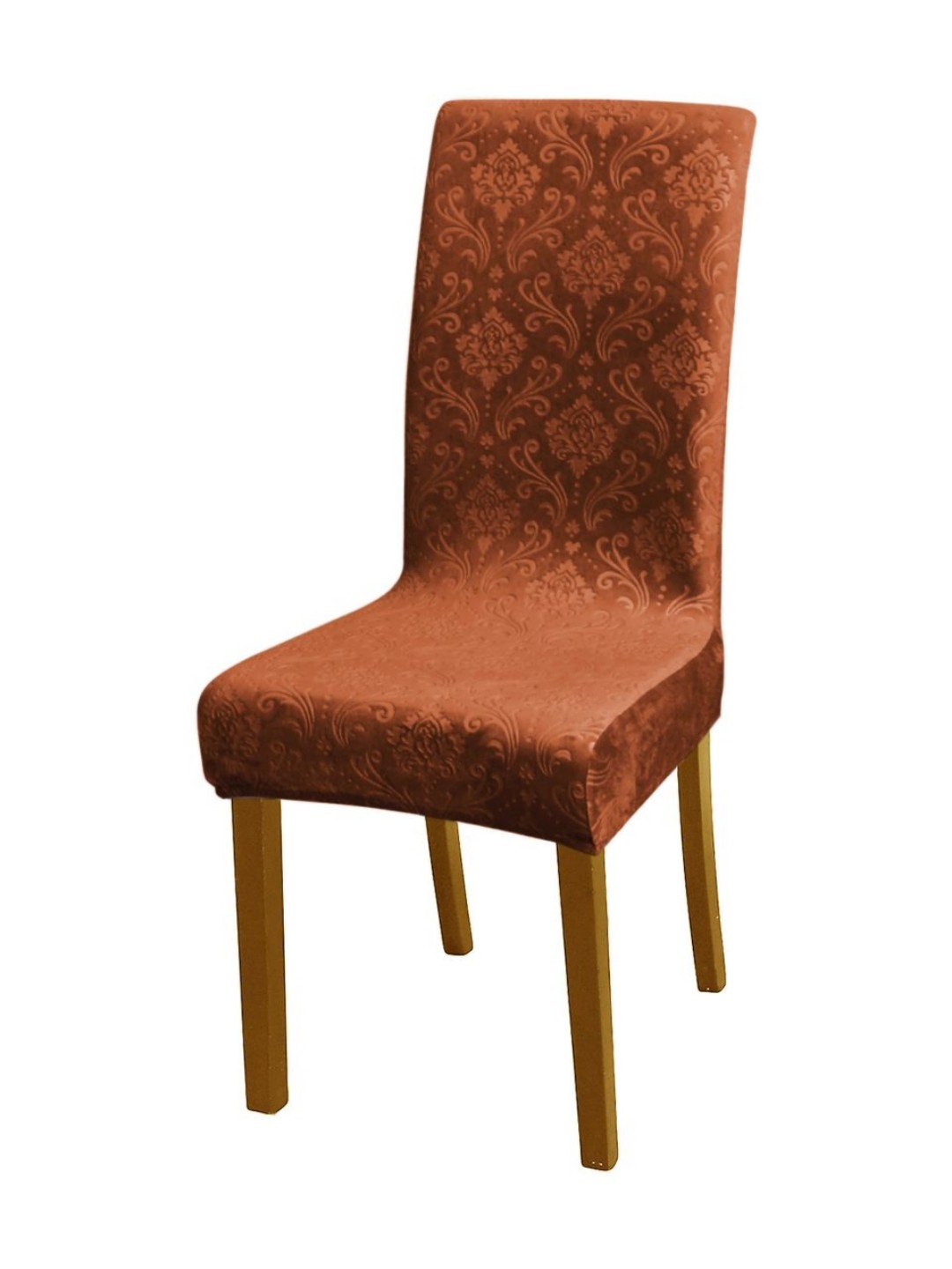 

HOKIPO Brown 200 GSM Stretchable Velvet Chair Covers
