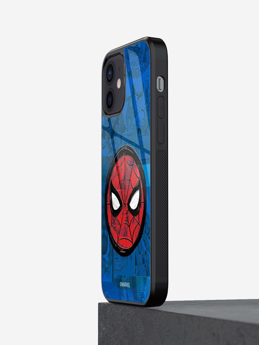 

macmerise Superhero Printed iPhone 12 Back Case Mobile Accessories, Blue