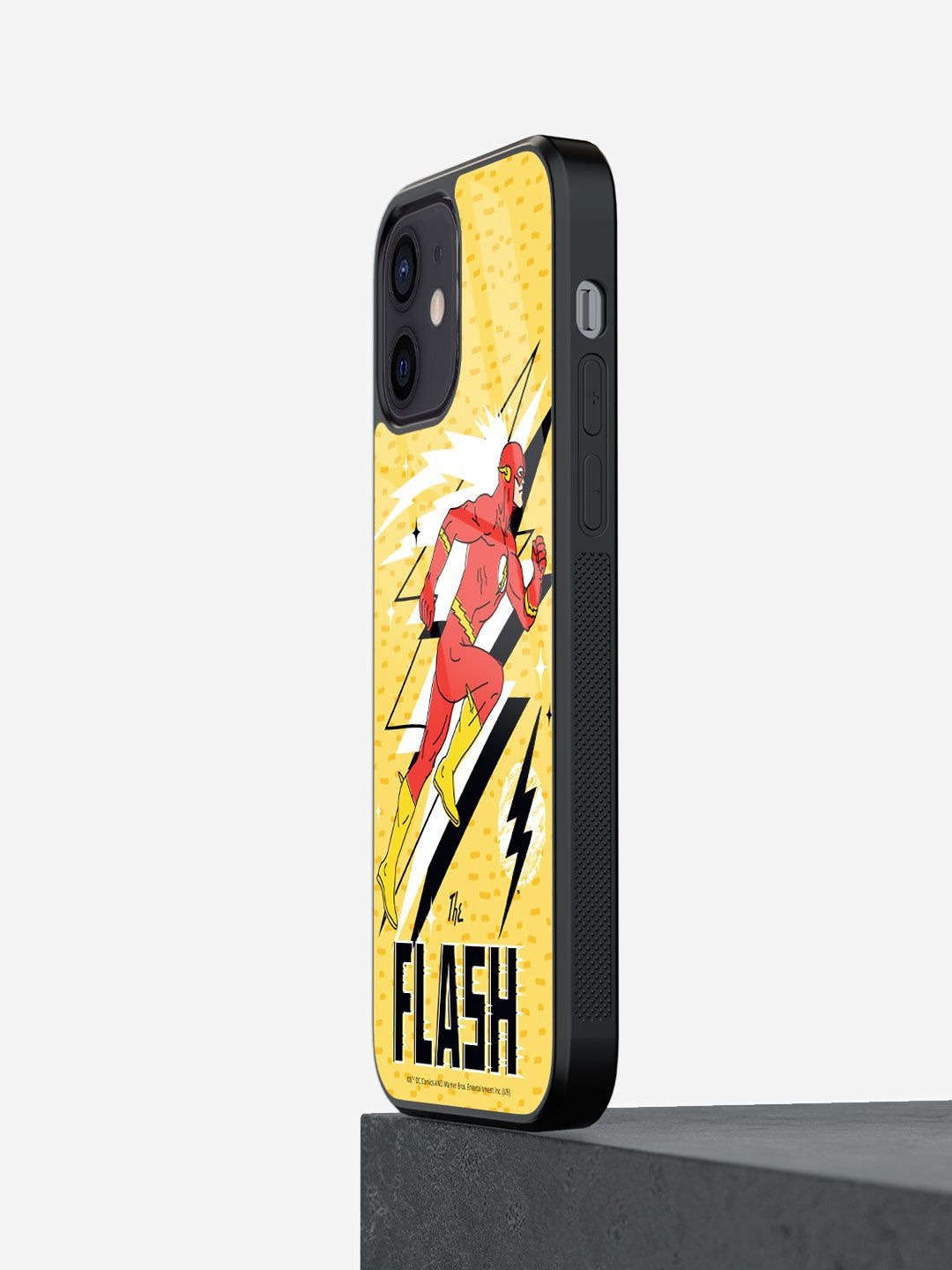 

macmerise Superhero Printed iPhone 12 Mini Back Case Mobile Accessories, Yellow