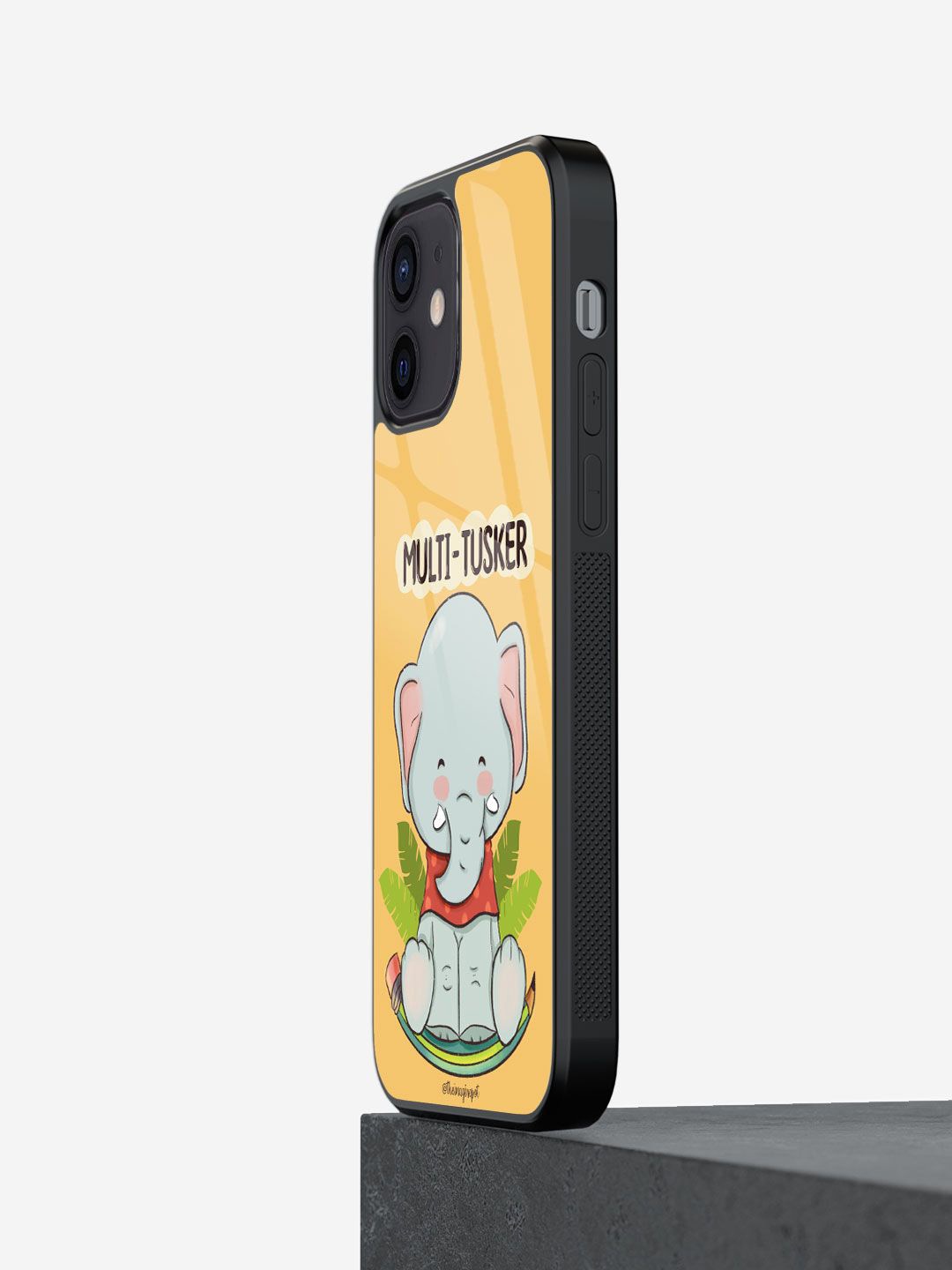 

macmerise Typography Printed iPhone 12 Back Case Mobile Accessories, Mustard