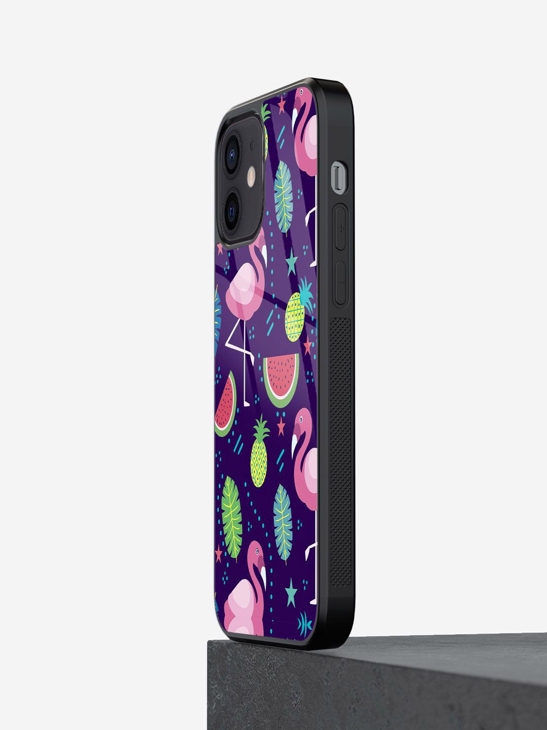 

macmerise Abstract Printed iPhone 12 Back Case Mobile Accessories, Purple