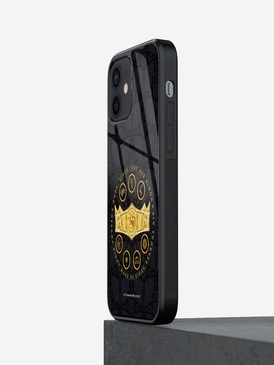 

macmerise Abstract Printed iPhone 12 Mini Back Case Mobile Accessories, Black