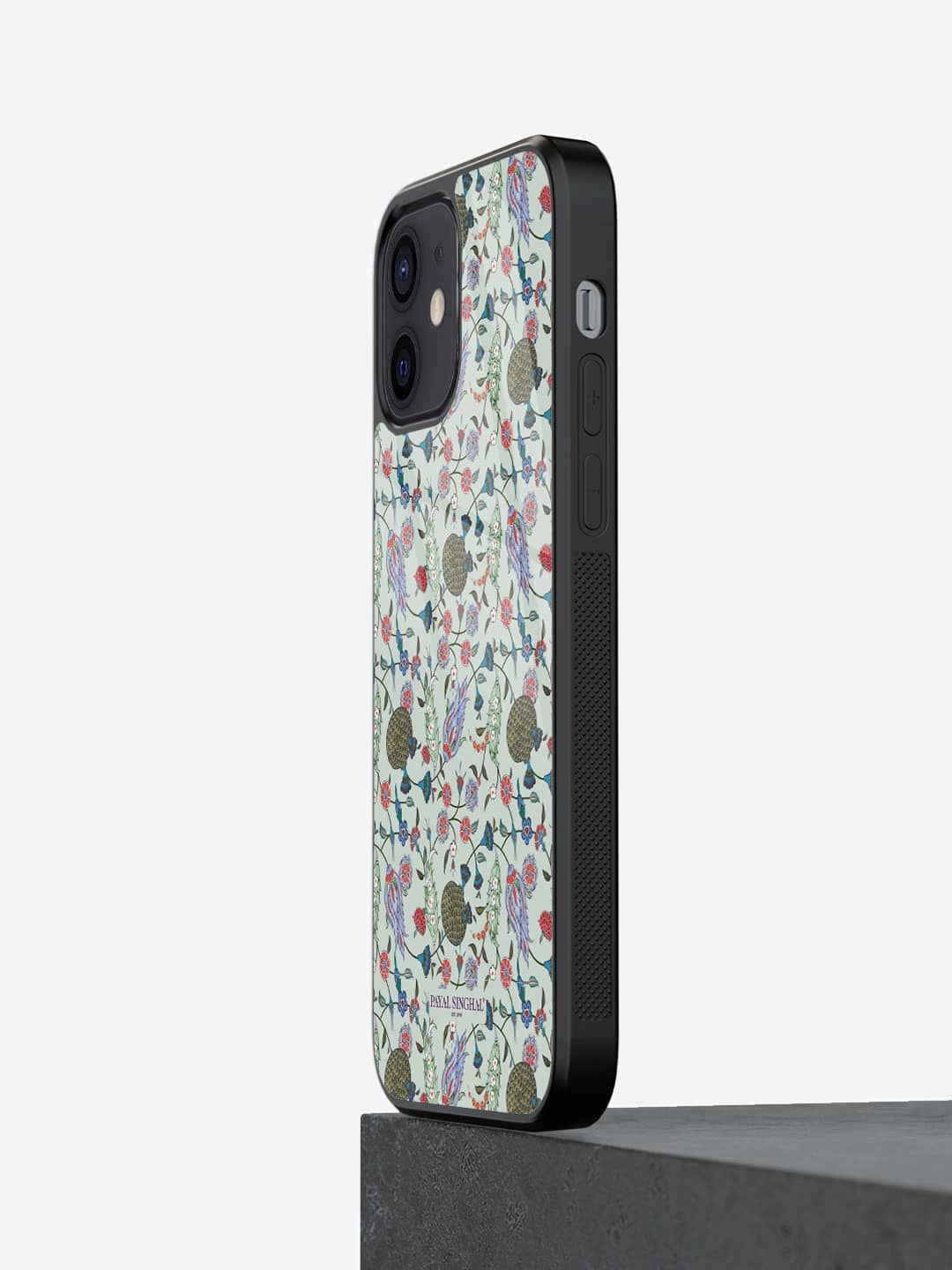 

macmerise Floral Printed iPhone 12 Mini Back Case Mobile Accessories, Green