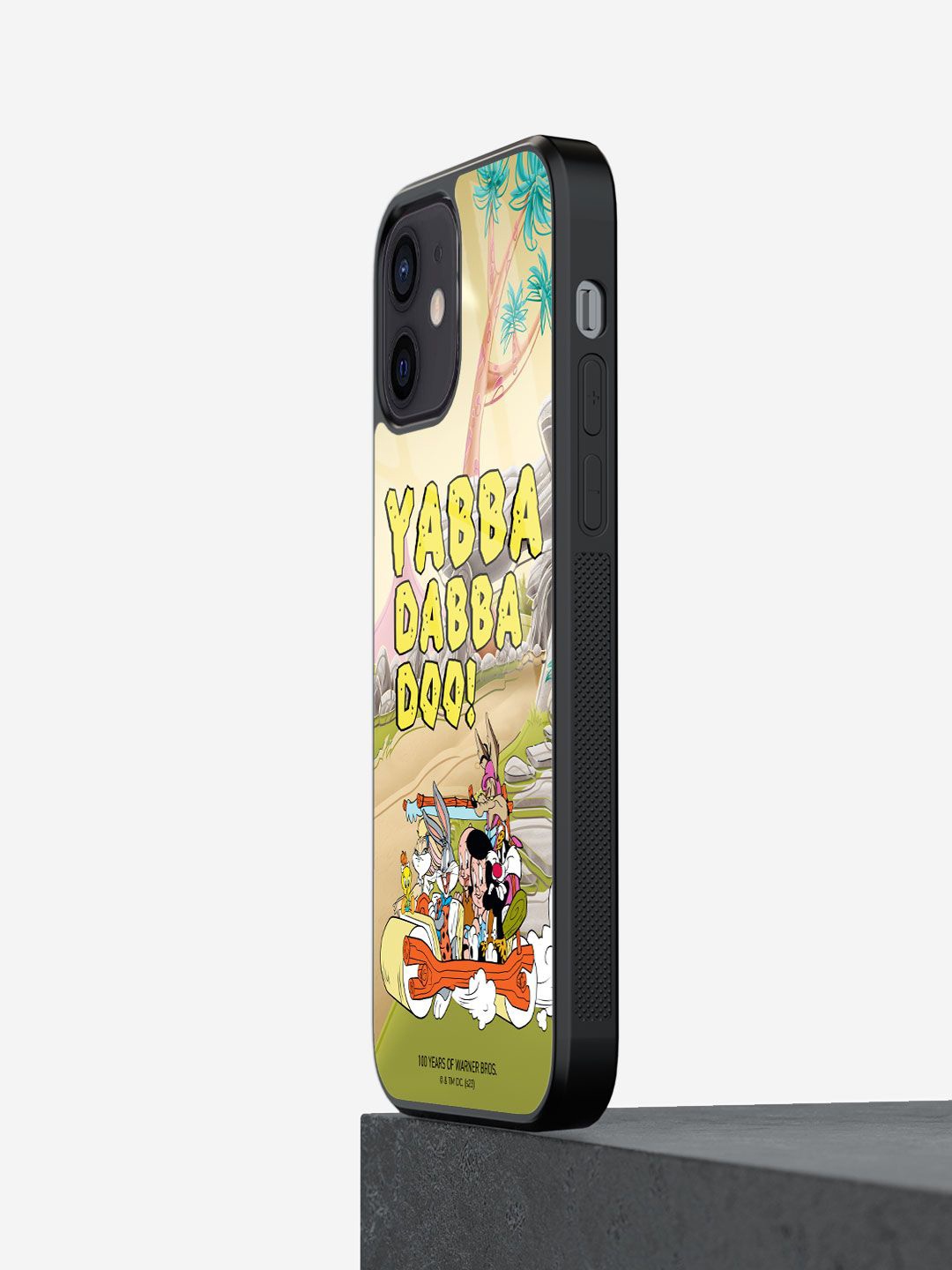 

macmerise Cartoon Characters Printed iPhone 12 Mini Back Case Mobile Accessories, Yellow