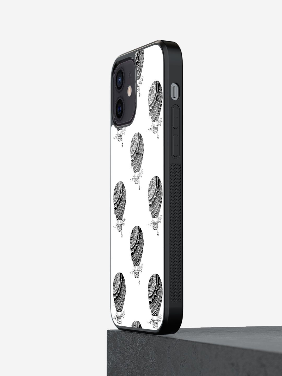 

macmerise Abstract Printed iPhone 12 Back Case Mobile Accessories, White